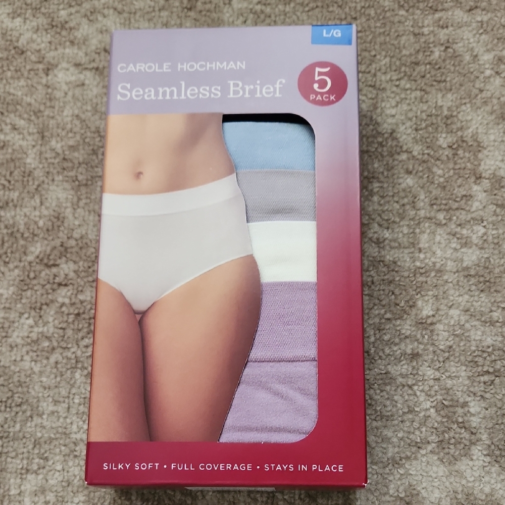 Carole Hochman Seamless Brief 5-Pack - Pastel Mix
